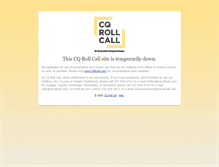 Tablet Screenshot of maintenance.cqrollcall.com